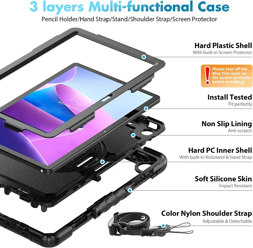 Shockproof Case For Lenovo Tab M10 3rd TB328FU M10 HD 2nd Gen TB-X306F 10.1\