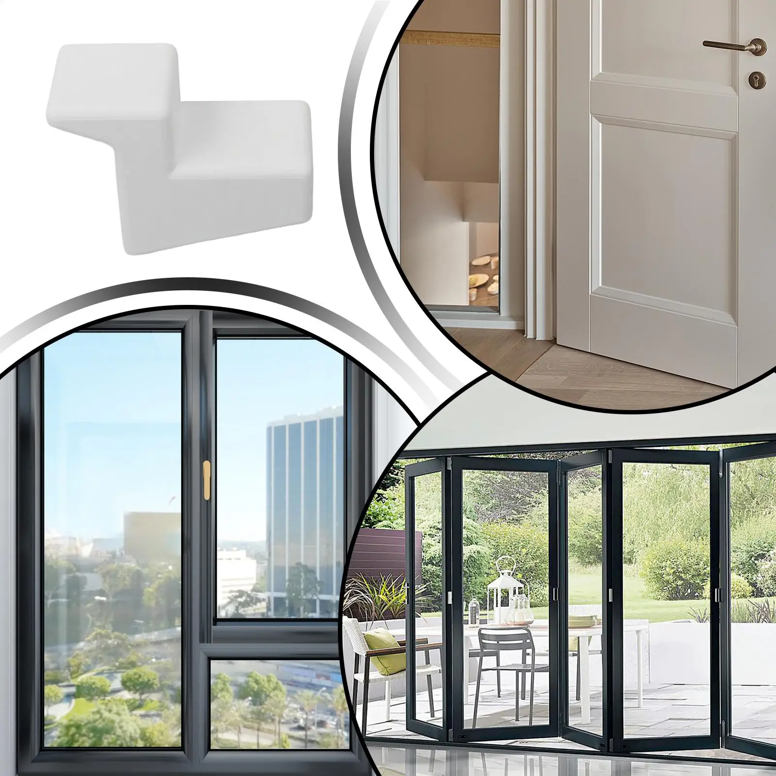 

Дверной стопор для патио, защитный клин для двери патио, многофункциональный прочный защитный стопор с 3D принтом для деревянной кухни, спальни, балконов