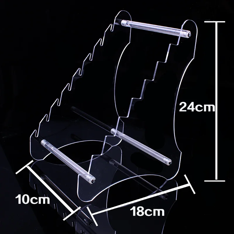 Acrylic Folding Knife Display Stand Military Knife Shelf Rack Cutter Large Base Outdoor Tools Can Put 8PCS Knives