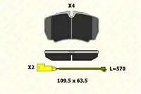 

B2912320324KD20 for rear disc pad kit TRANSIT V347 JUMBO 3,2TDCI 200PS PS rear double wheel double wheel DAILY III 29 L 14 IV / V 9