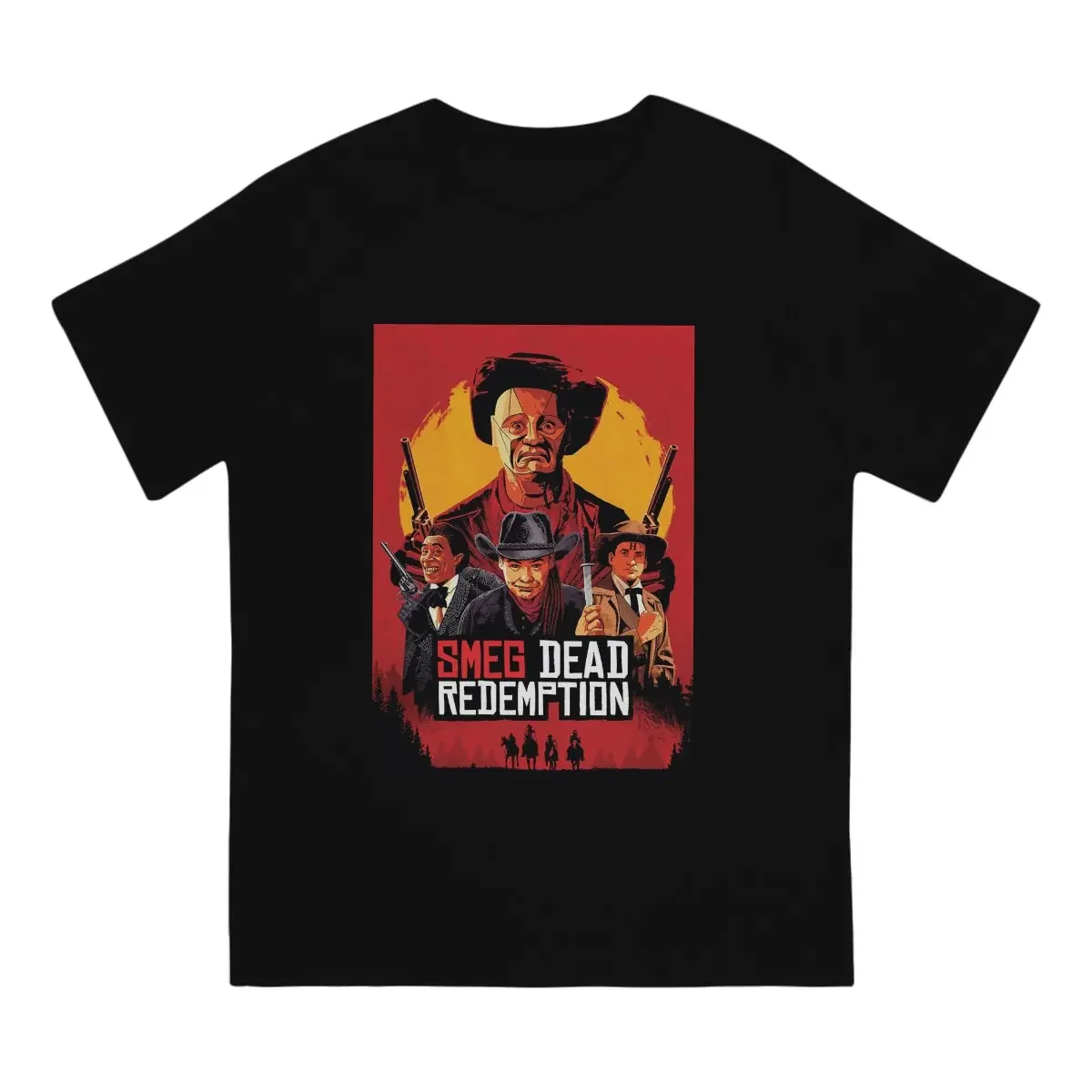 Red Dead Redemption Man TShirt SMEG Distinctive T Shirt Original Streetwear Hipster