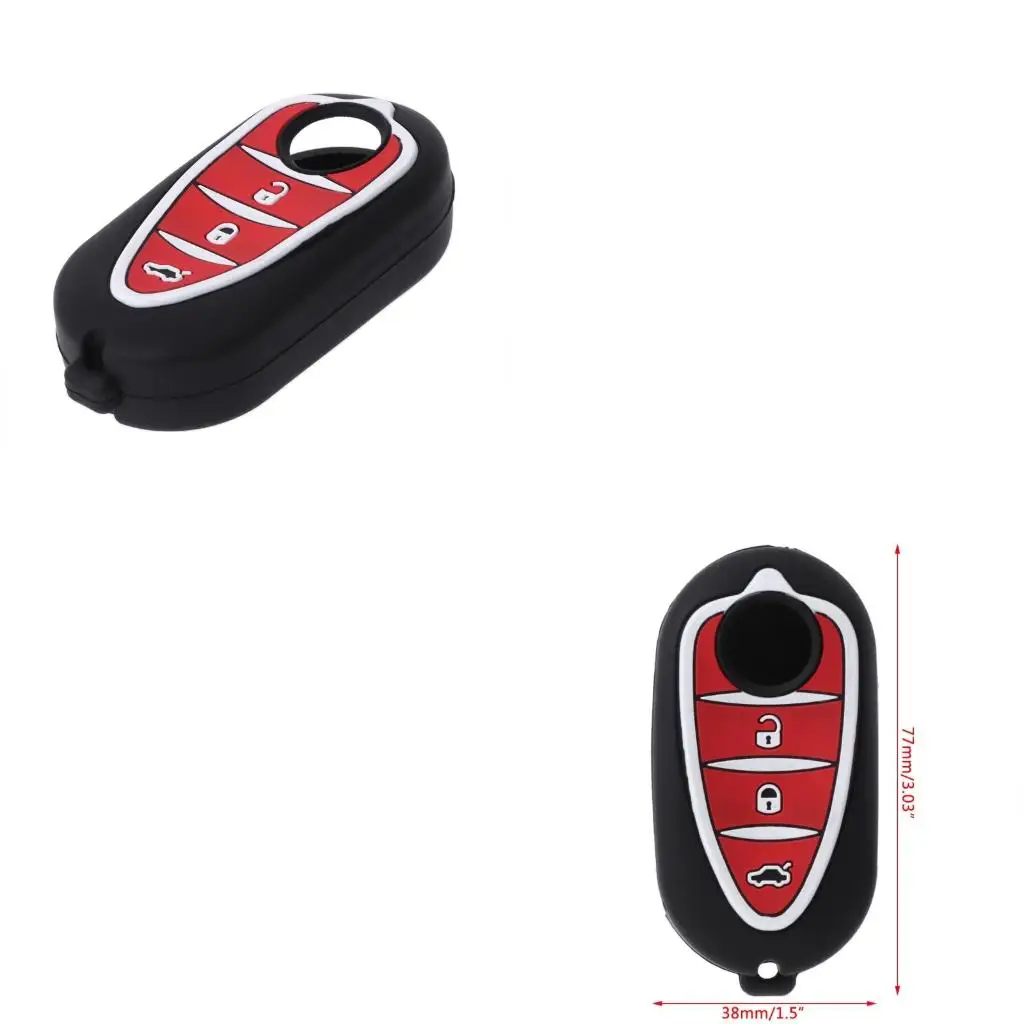 3 Buttons Silicone Car for Key for Case For Alfa Myth 159 Myth for Giuli