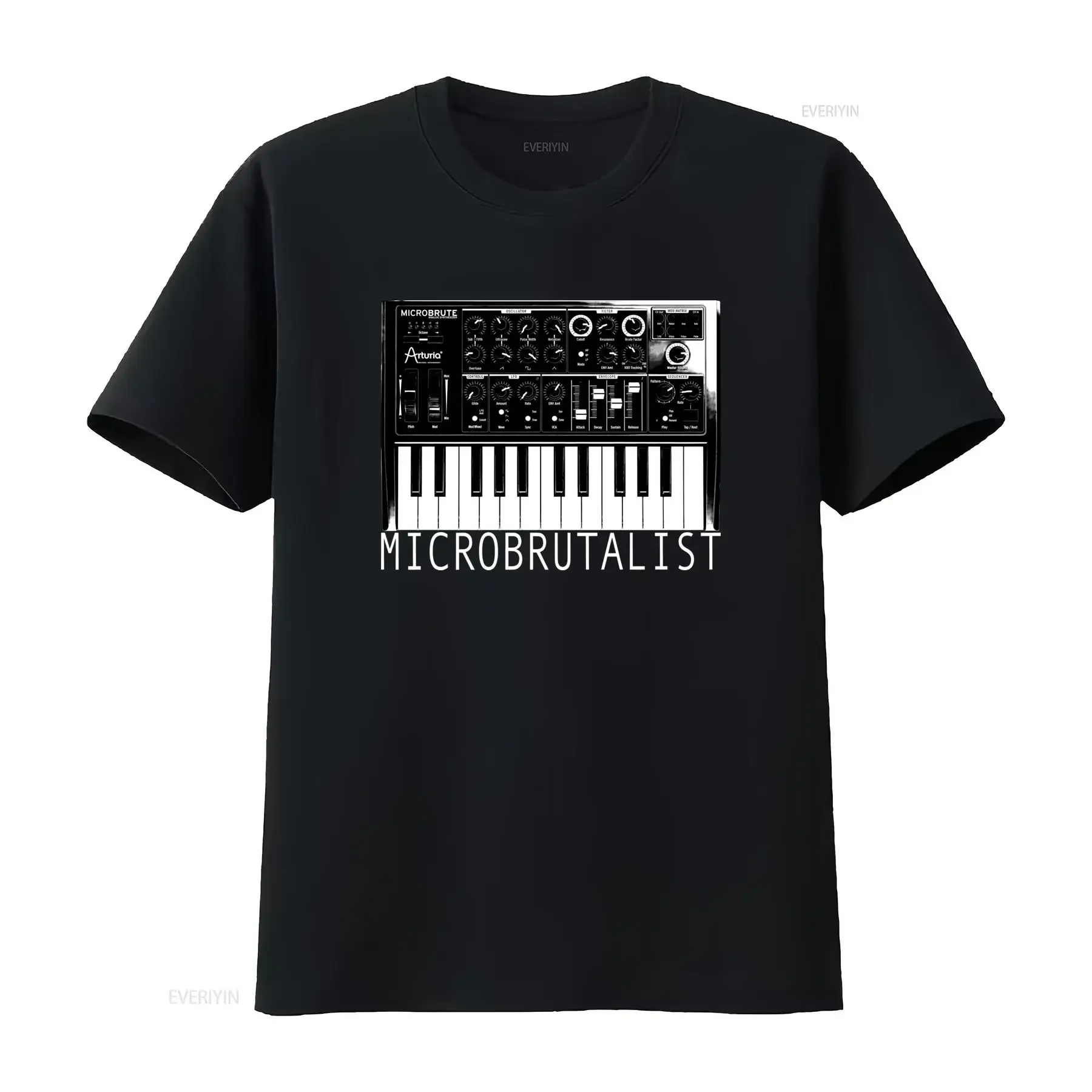 Camiseta Microbrutalist Arturia Microbrute Edição Limitada com Design Original para Amantes de Música, estampa vintage lavada.