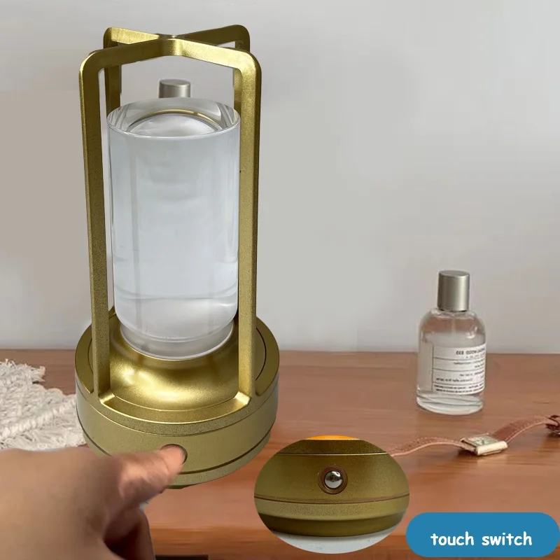 الحديثة ليلة الجدول مصباح اللمس عكس الضوء Led مصباح USB قابلة للشحن لمبة مكتب مناسبة لغرفة النوم السرير التخييم ضوء بسيط