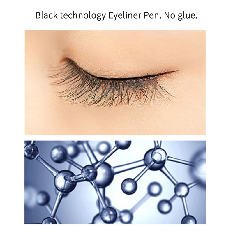 Crayon eye-liner liquide noir pour femme, eye-liner résistant à la transpiration, rapide, non imperméable, longue durée, cosmétique, beauté, maquillage