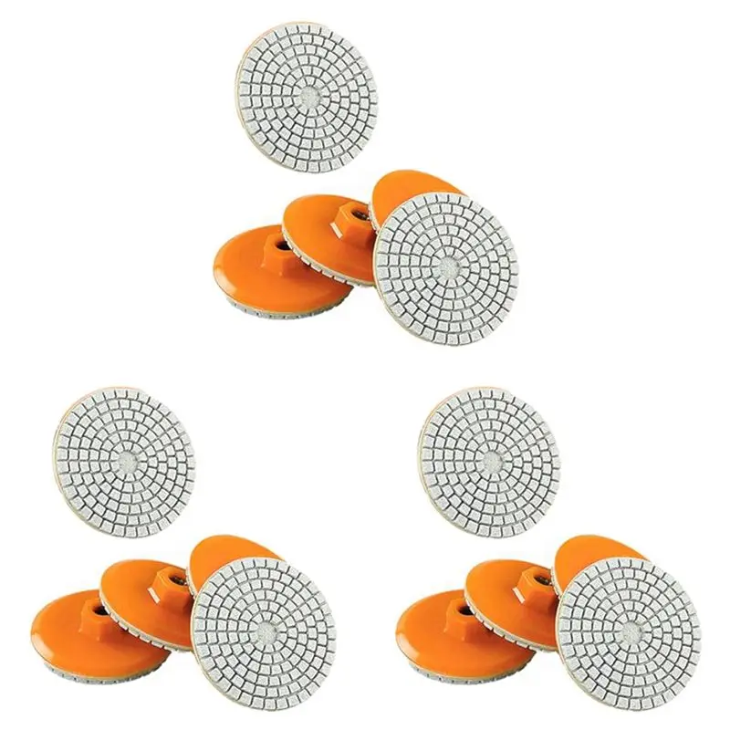 15X Integrated Stone Trimming And Polishing Disc, For Stone Concrete Marble Floor Grinders Or Polisher