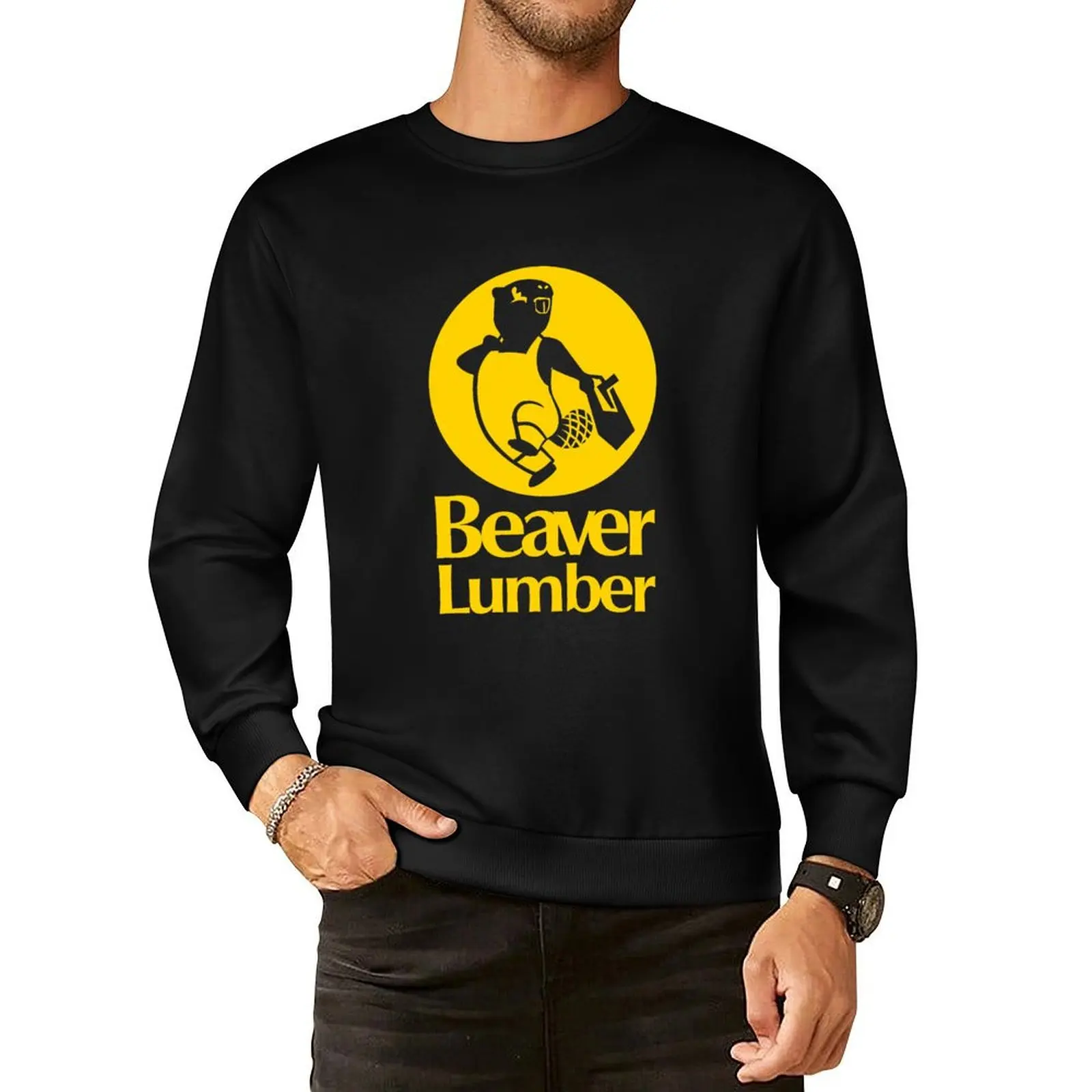 Beaver Lumber (yellow) Pullover Hoodie tracksuit men men's clothes clothes for men autumn sweatshirt