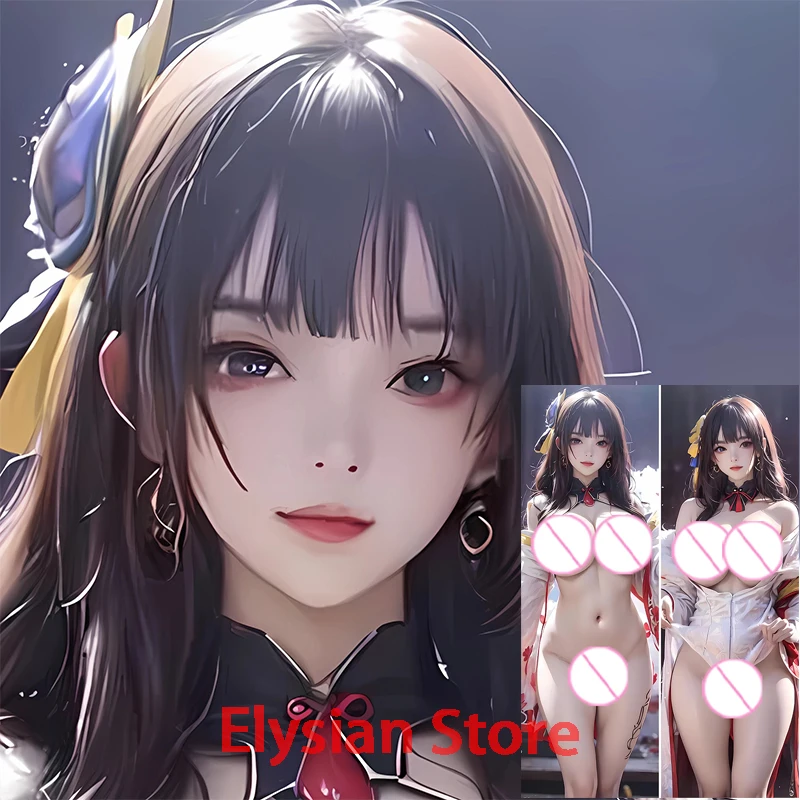 

Подушка Dakimakura из аниме Raiden Shogun с двусторонней печатью для взрослых