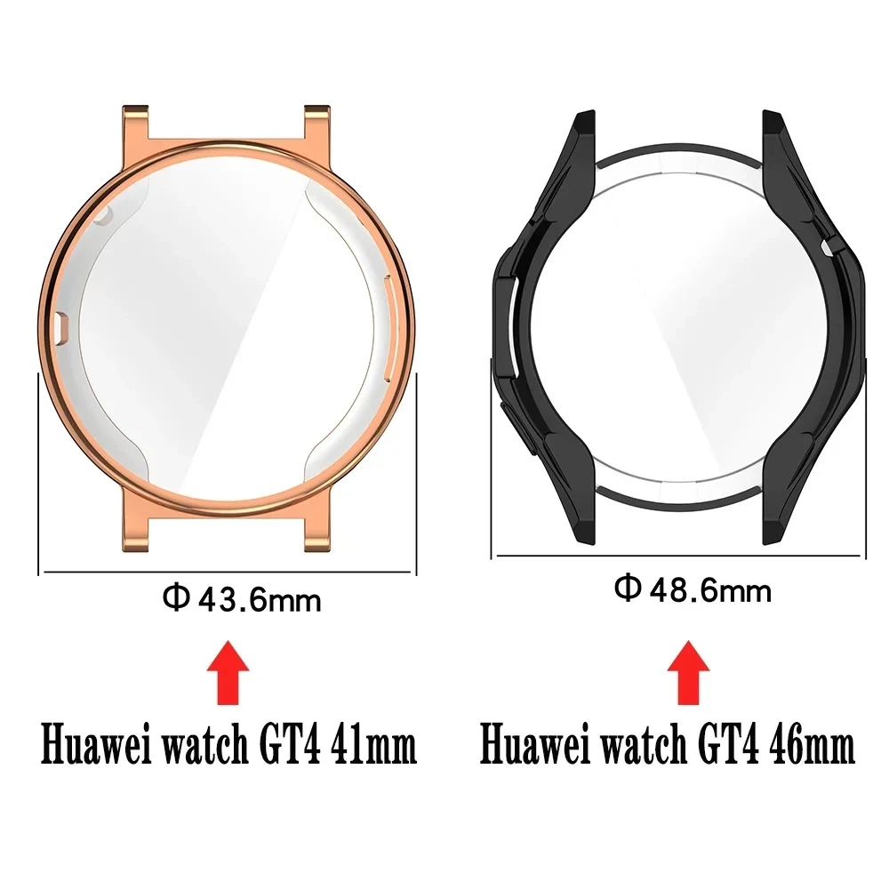 TPU Watch Shell For Huawei Watch GT4 46mm 41mm Durable Screen Protector Case High Quality Watch Cover For Huawei GT 4 46 41 mm