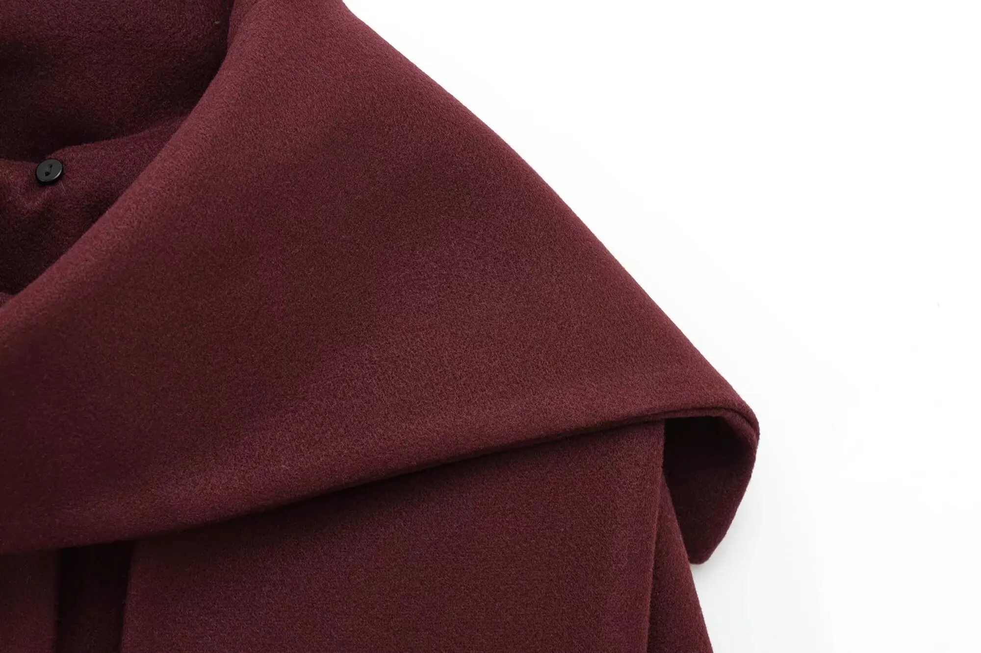 BSAY Französischer Minimalistischer Damenmantel mit einteiligem Schal-Kragen, Rundhalsausschnitt, einreihig, mit Taschen, für den Alltag im Herbst und auf Reisen. – Detail 26