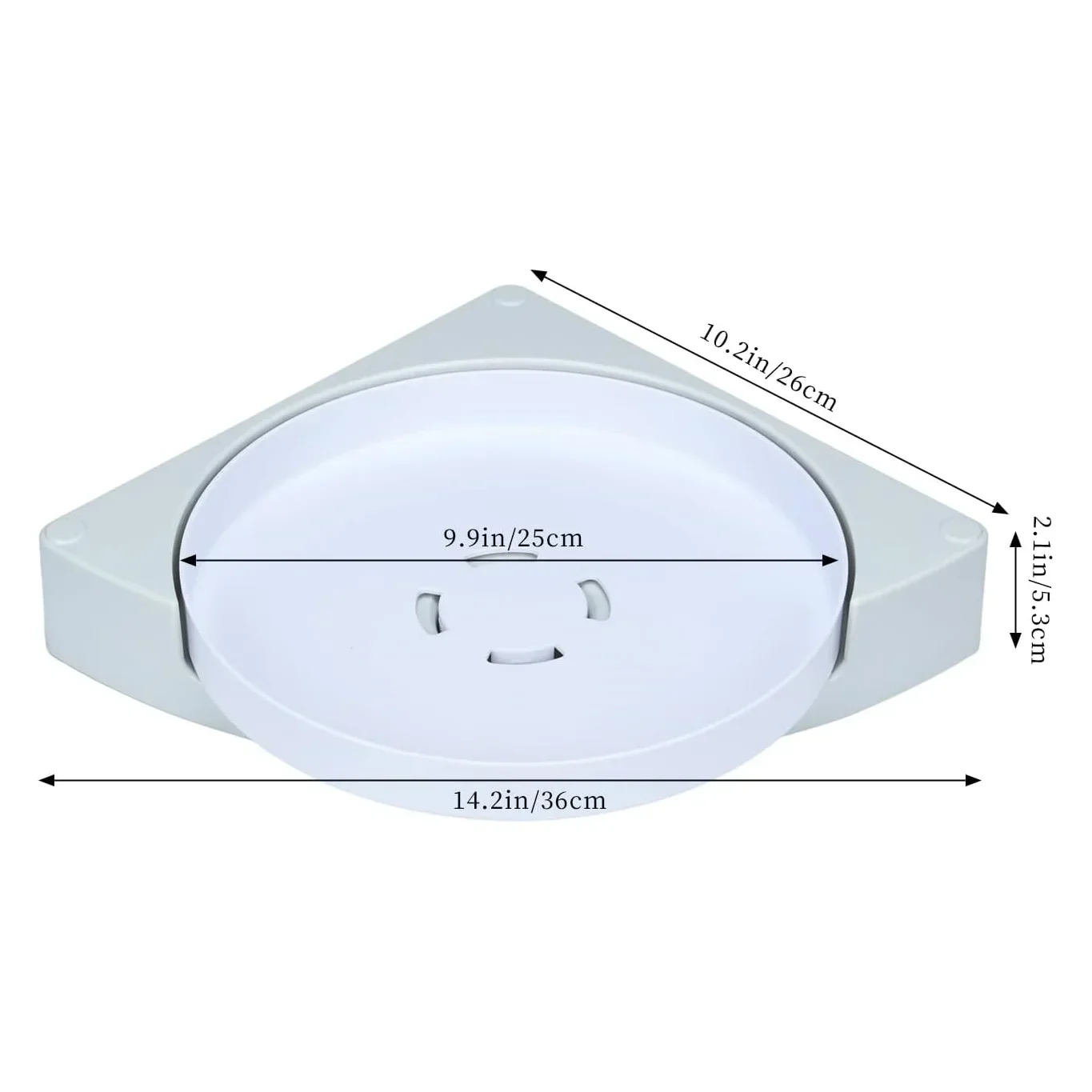 360 ° ruota doccia Organizer mensole bagno girevole mensola cucina organizzatore di stoccaggio mensola doccia accessori per il bagno