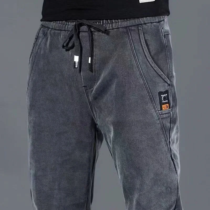 

Мужские джинсы для работы на открытом воздухе, свободные повседневные брюки больших размеров, износостойкие, грязеотталкивающие, прямые джинсы для офиса и работы