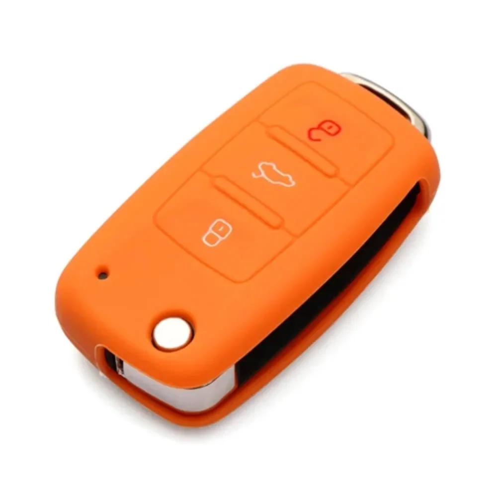 Silicone Car Key Cover Case for Volkswagen VW Polo Passat B5 Golf4 5 6 Jetta Tiguan Golf CrossFox Plus Eos Scirocco Beetle