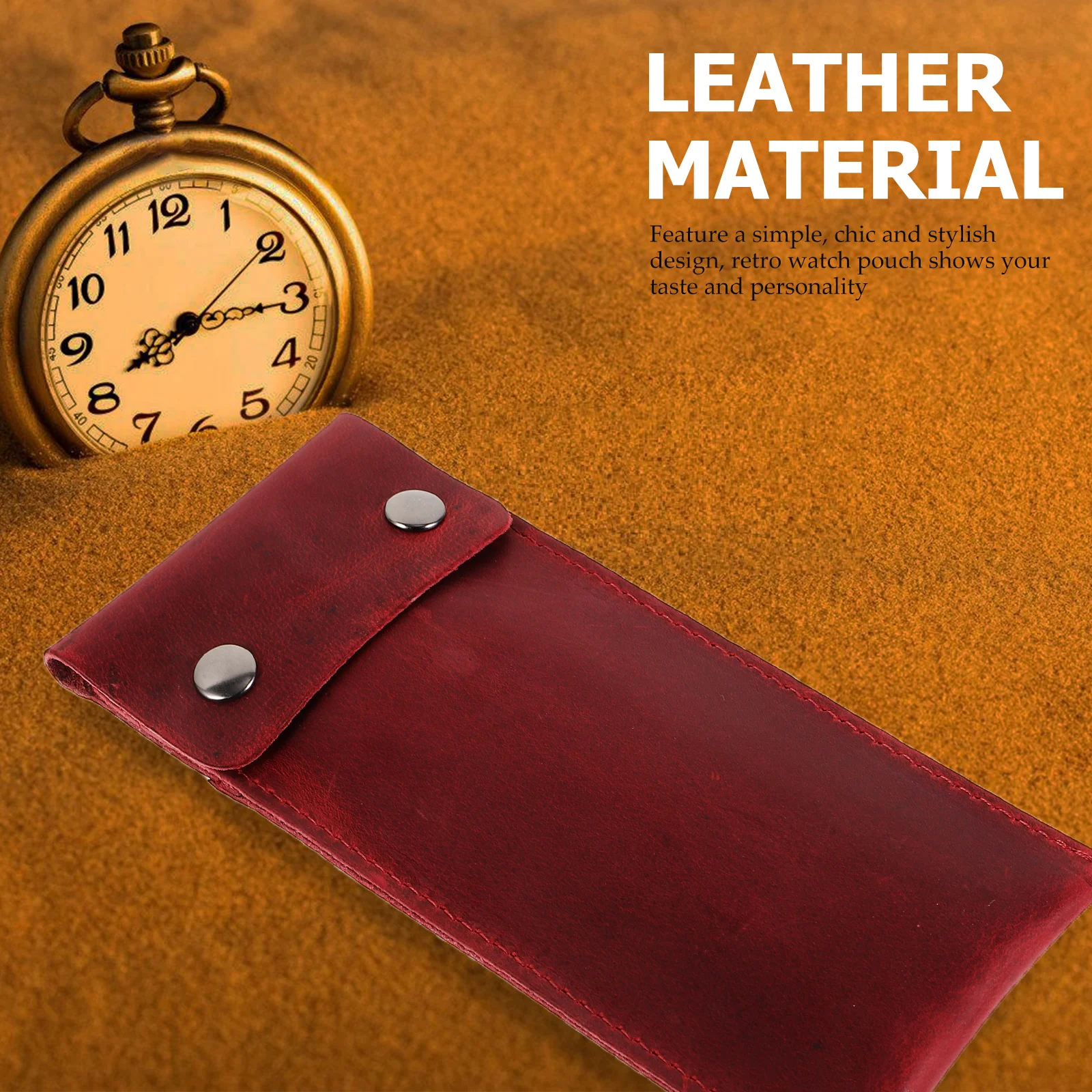 

Watch Case Travel Pouch Storage for Watches ganizer Single Men Women Retro Scratch Proof Dust Resistant Portable Bag