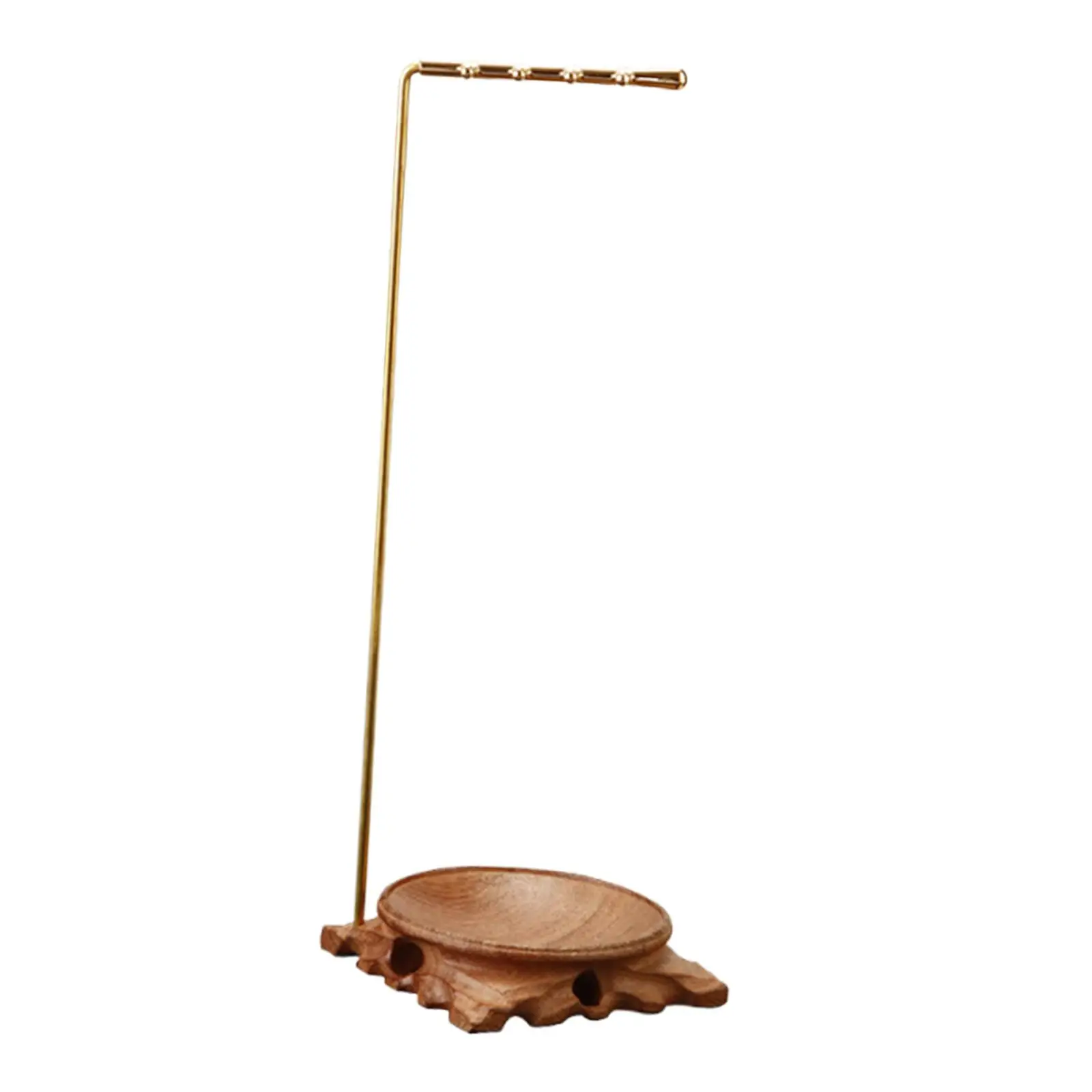 7 Shaped Metal Stand for Pen And Wind Chime with Wooden Base