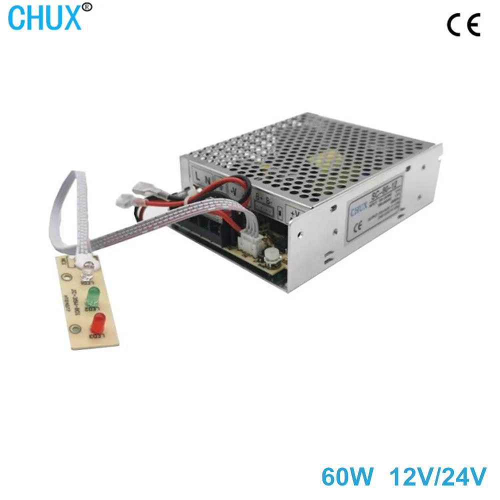 CHUX UPS Battery Charge Function Switching Power Supply 35W 60W 120W 180W 12V 24V 13.5V DC Output Universal AC LED Supplies