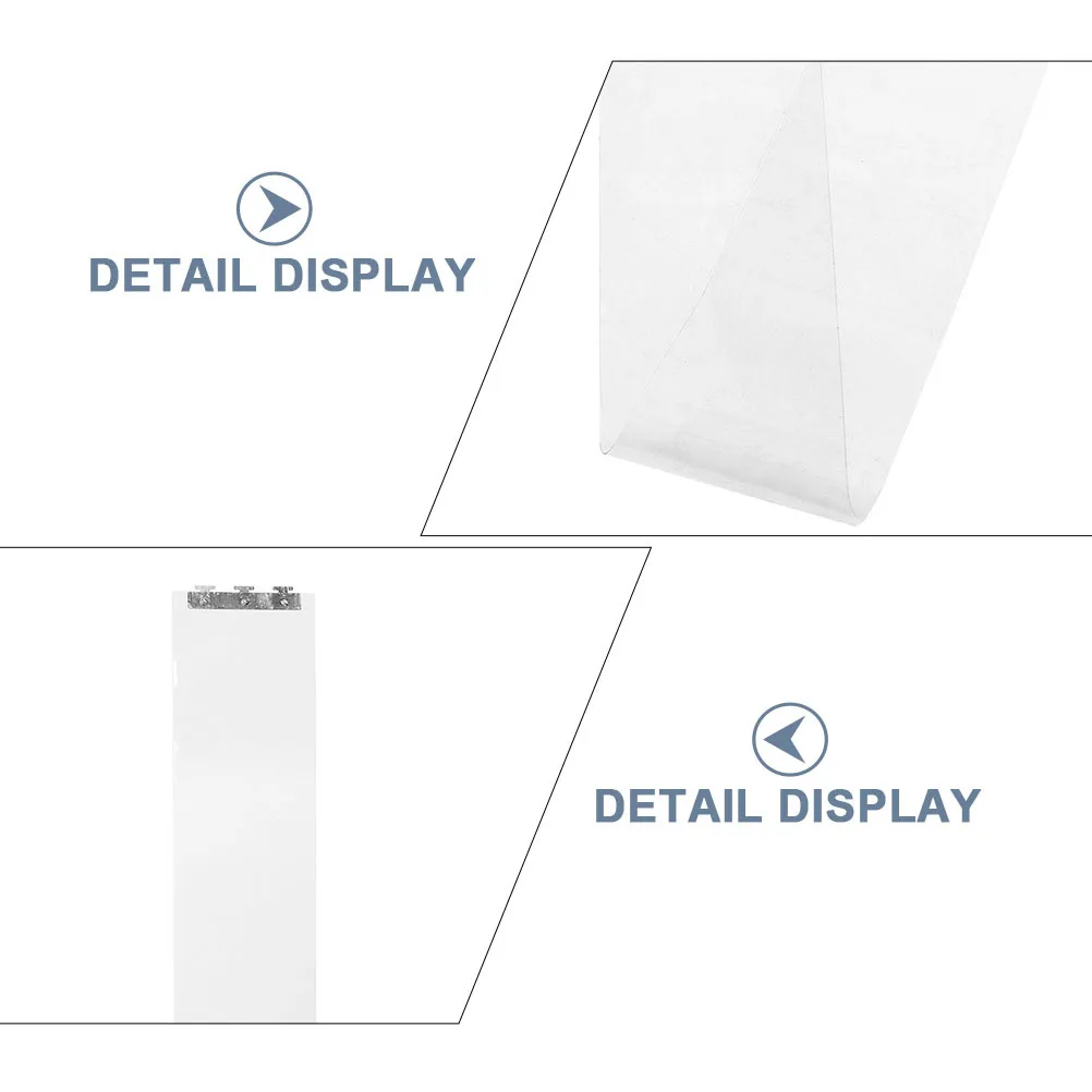 

1.7m Door Curtain for Market Warm Windproof Strip Curtain Clear Flexible Partition for Home Kitchen Dust Proof Barrier