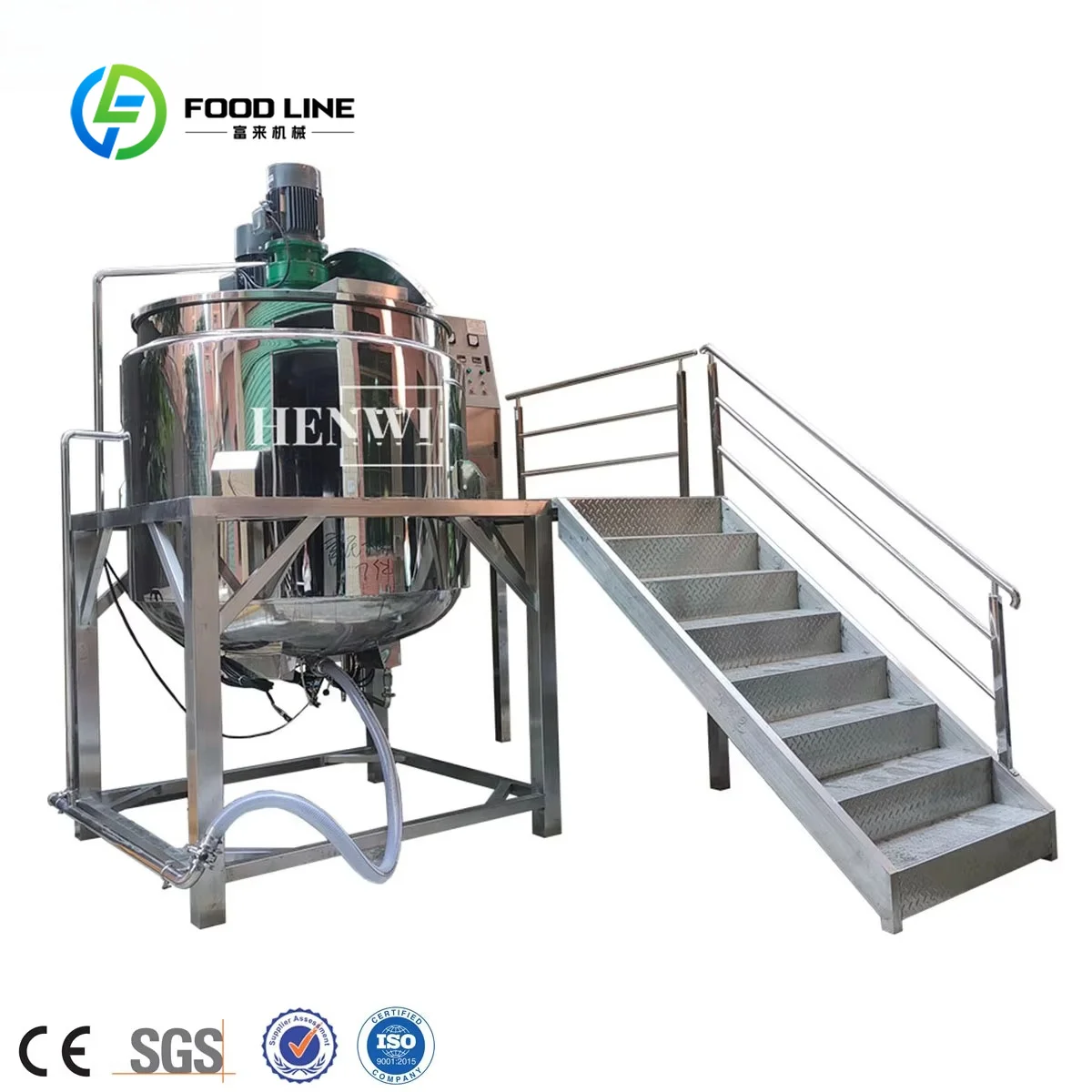 Multifunctional Stainless Steel Homogenizing Mixing Tank for Detergent Production | Heating, Mixing, and Emulsifying Equipment