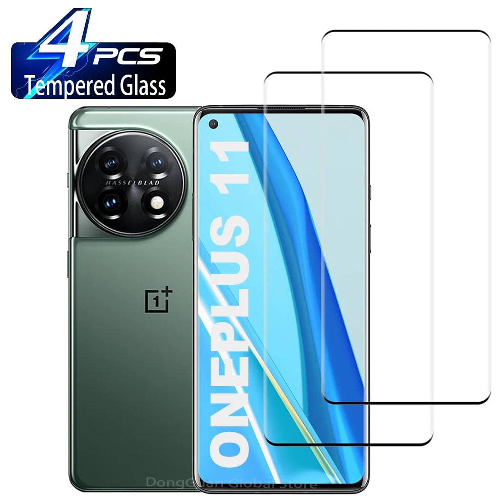 

9H Protective Tempered Glass Film For Oneplus 11 2/4Pcs 3D Screen Protector Glass