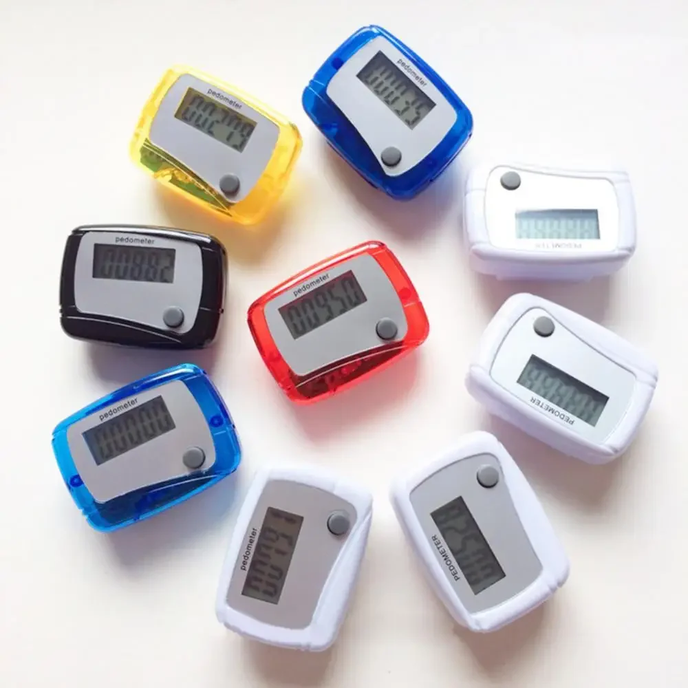 

100pcs LCD Sports Pedometer Step Calorie Kilometer Counter Running Walk Distance Counting Digital Design