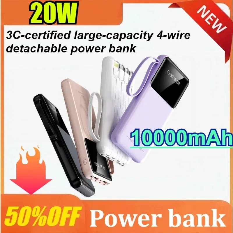 

10000mAh 3C National Standard Certified Power Bank Compact and Portable Power Bank Portable Charger Can Be on A Plane