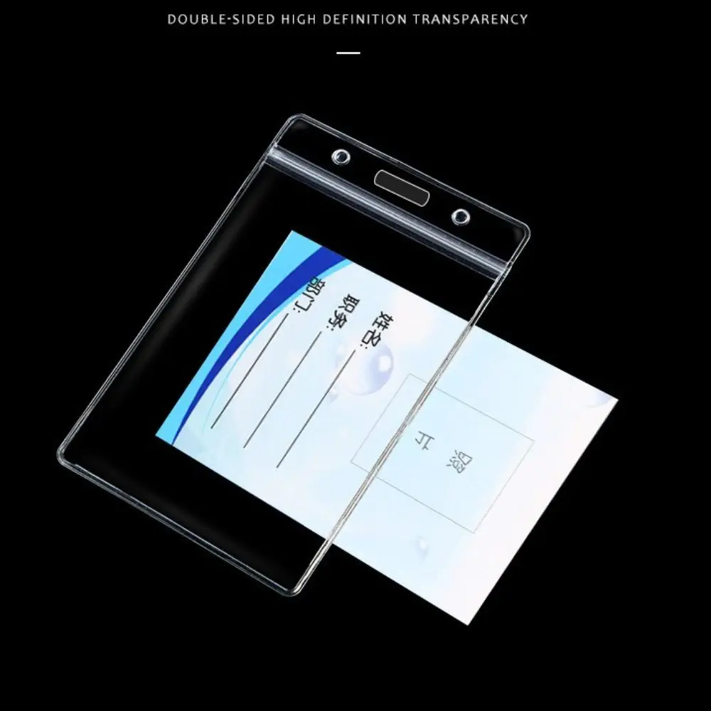 Portable ID Credit Card Work Certificate Bank Card Work Card Protection Cover Badge Holders Office Supplies Work Card Holder