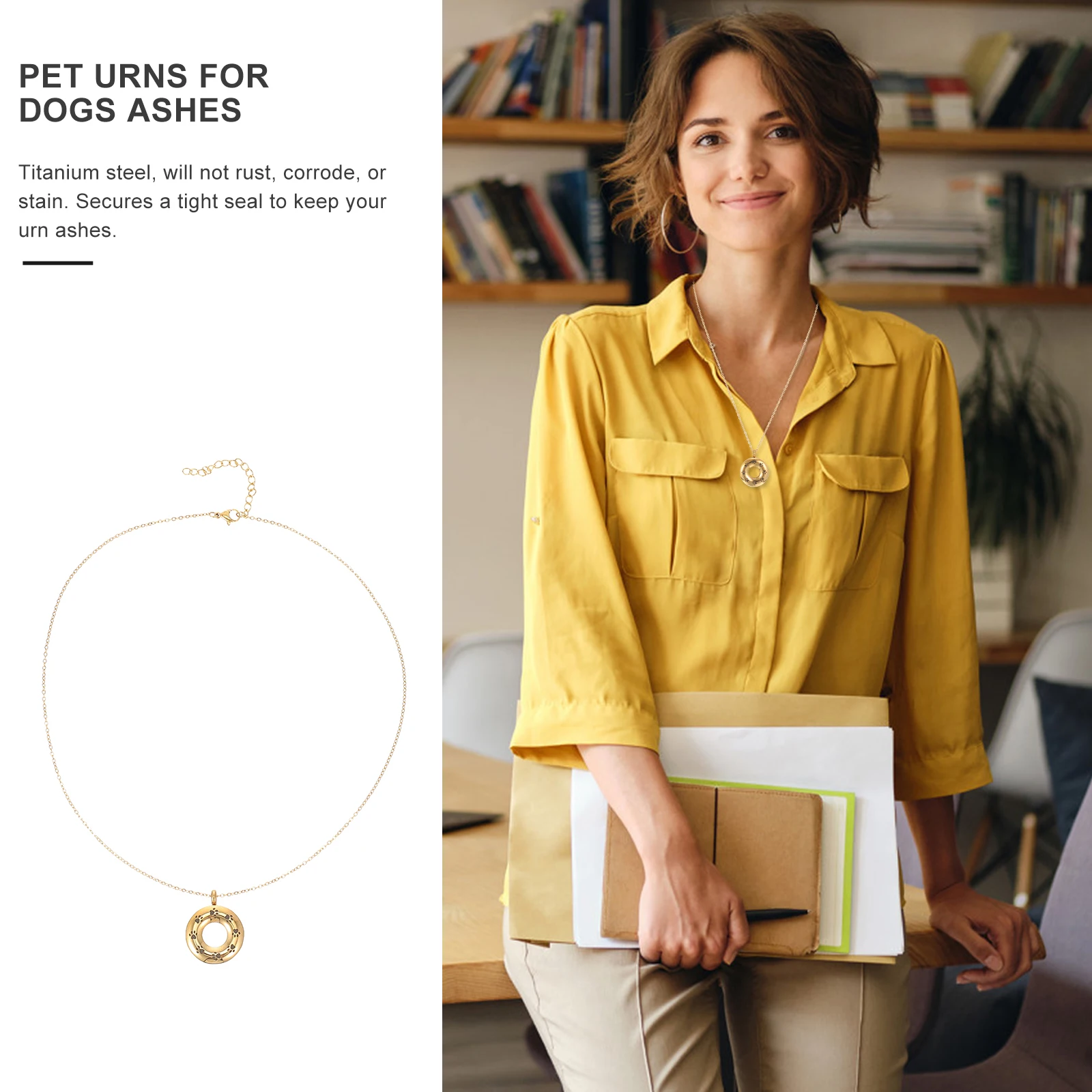 

Ash Urn Necklace Pets Titanium Steel Cremation Pendant Memorial Jewelry For Dogs Cats Bone Ash Container Pet Urns For Dogs Ashes