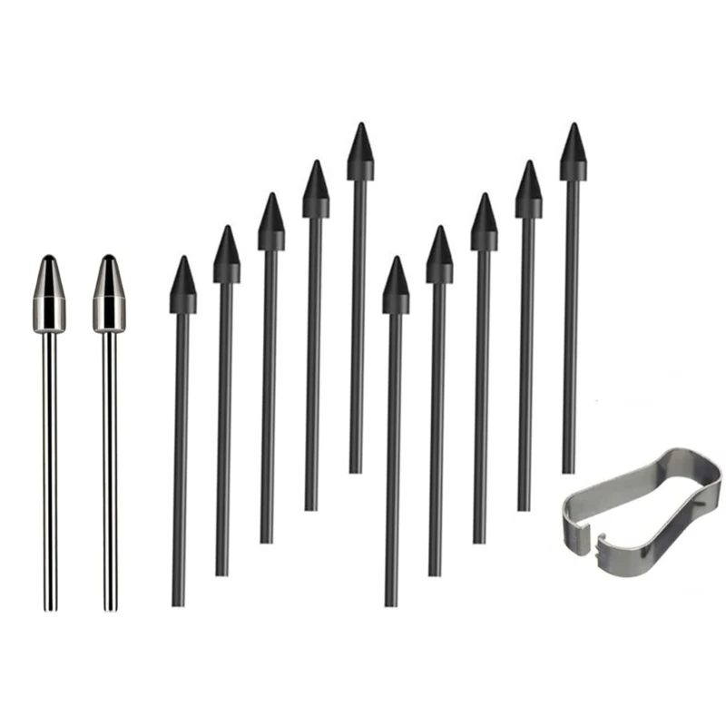 puntas lápices ópticos calidad para tableta táctil Tab S 6/7/7+/8/9 S23 NOTE10 20, 10 puntas plástico y 2