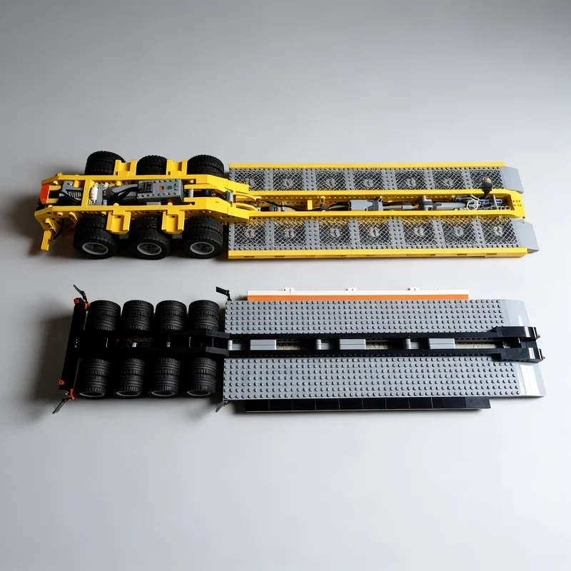 375 Parts MOC Trailer Jeep Heavy Vehicle Model DIY Customize Creative Ideas Technology Child Toy Assembly Puzzle Birthday Gifts