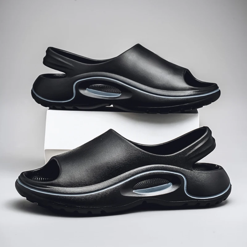 

Summer New Fashion Comfortable Men's Sandals Breathable Soft Non-slip Flat Men's Shoes Indoor Outdoor Beach Sandals Men Slippers