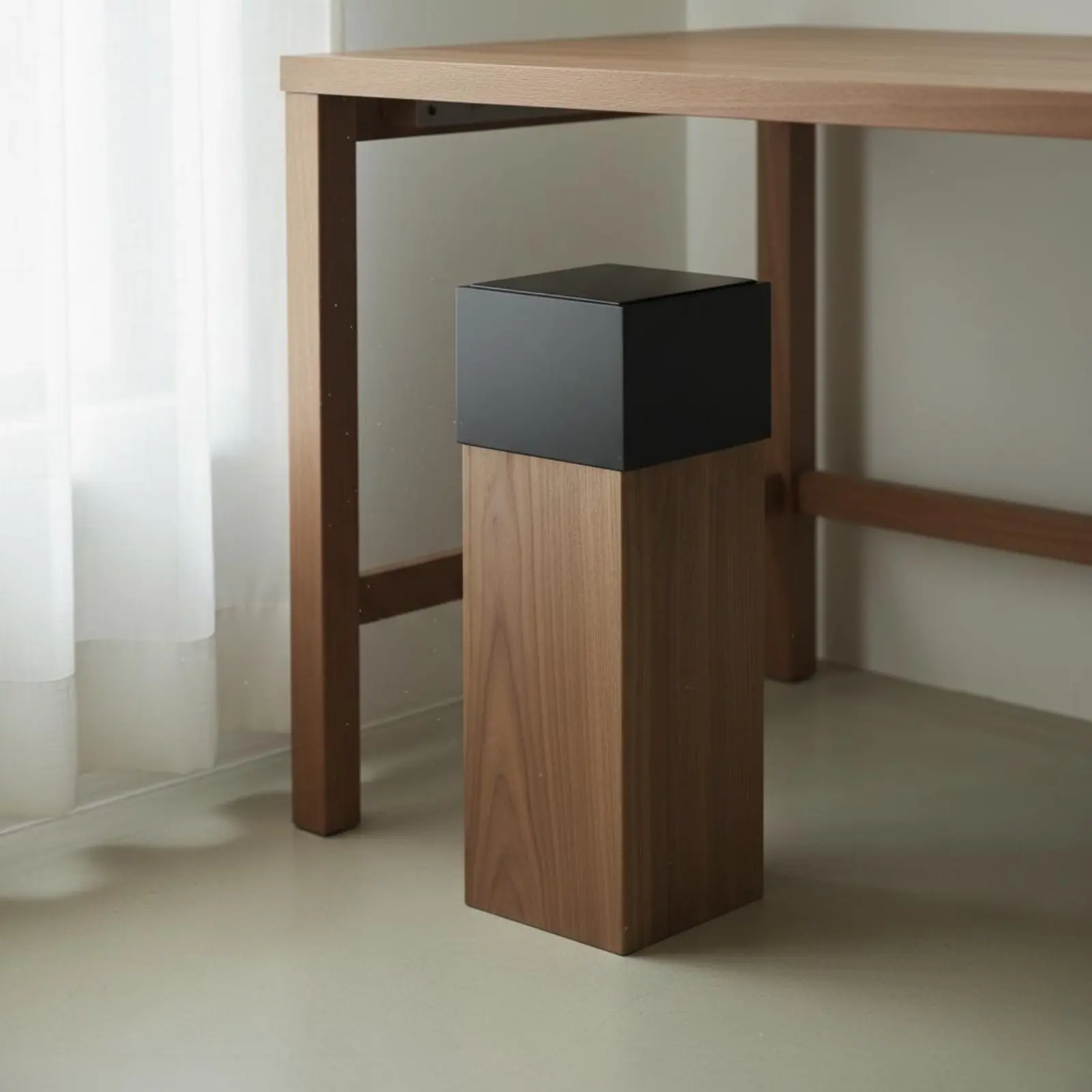 

Nordic Design Wastebasket Space-Saving Wooden Trash Can Square Garbage Can with Lid Household Storage for Living Room, Bedroom