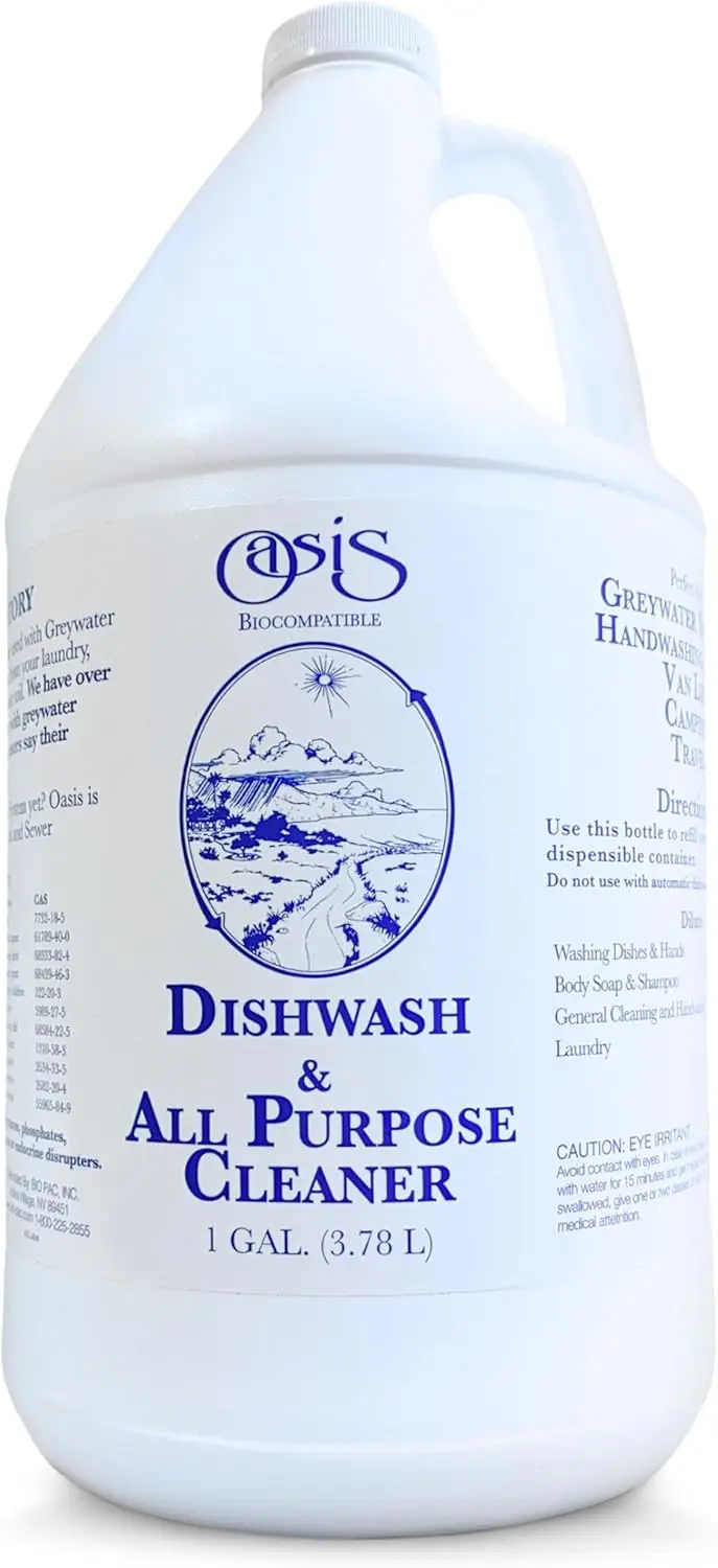 

Biocompatible Dish Soap & All-Purpose Cleaner - Safe, Concentrated, Greywater-Friendly for Plants - 1 Gallon