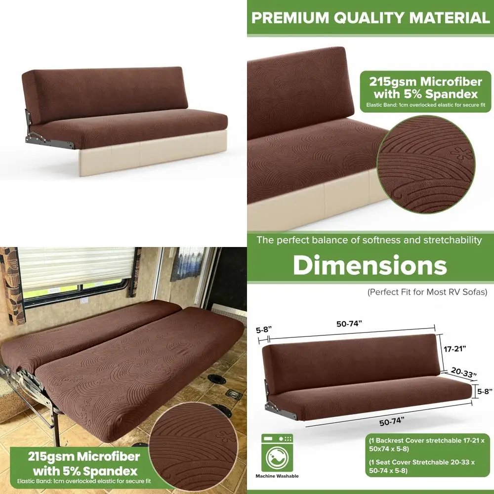 

Чехлы на диван-кровать для автофургонов — спинка дивана кемпера и чехлы на сиденья, идеально подходят для моделей Jackknife, удобная посадка