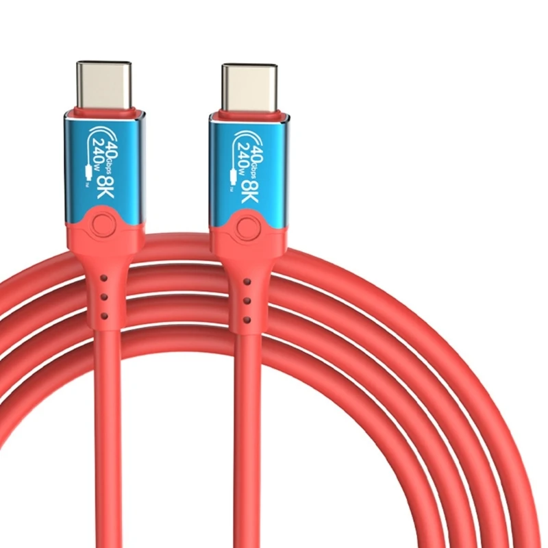 

USB4 Cable 240W Fast Charging USB C Cord 40Gbps High Speed Data Transfer Supports 8K@60HZ Display Data Cable for Phone