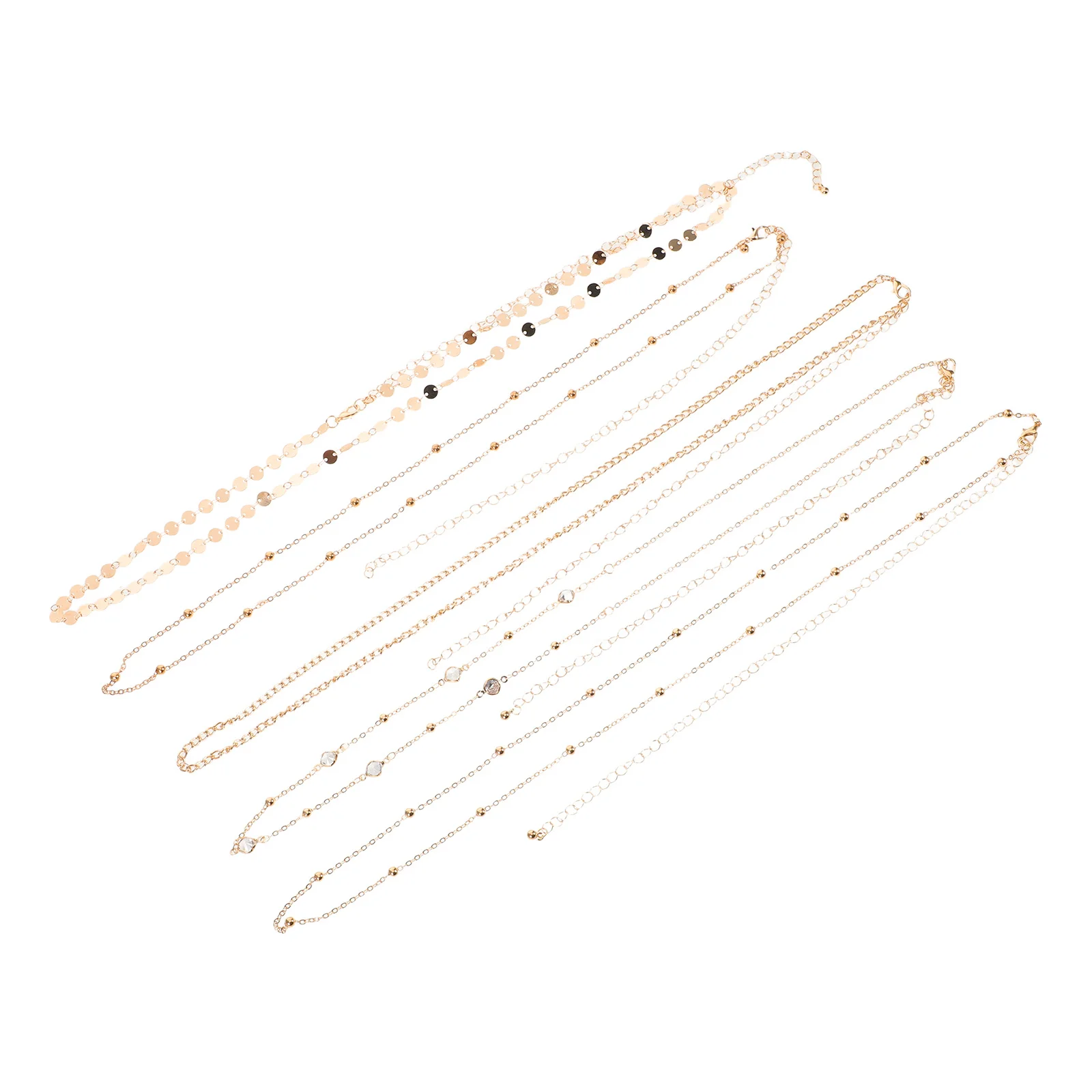 

3Pcs Adjustable Multilayer Metal Waist Chain Rhinestone Belly Chain Set Women Fashion Body Chains Belt Jewelry Accessory