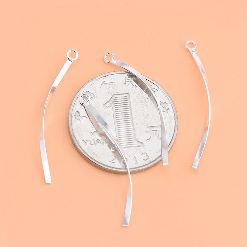 5 قطع من إكسسوارات الفضة الإسترلينية S925 مصنوعة يدويًا قلادة شرابة شبه نهائية خط أذن بسيط