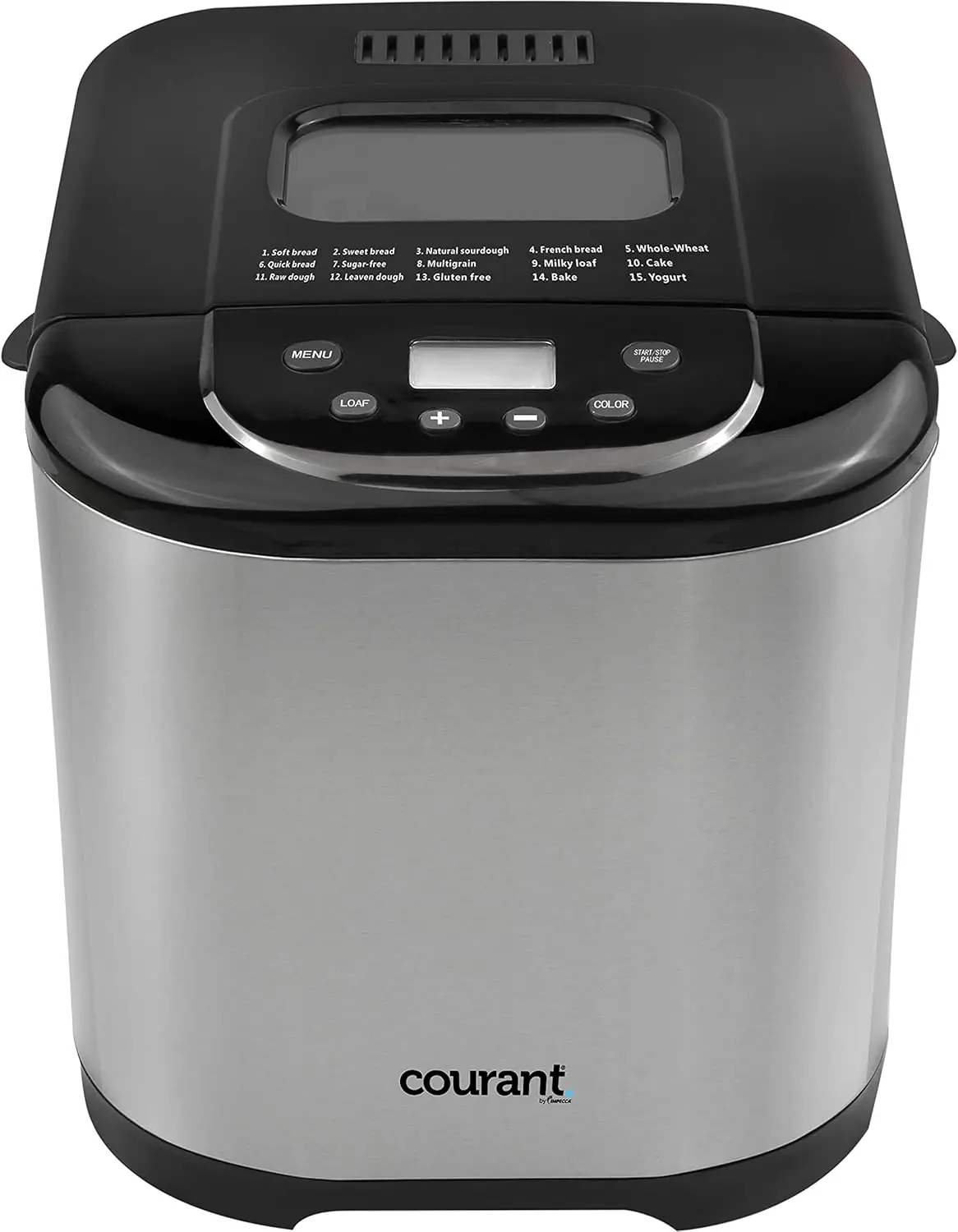 Bread Maker Machine 3 Loaf sizes, Gluten-free, sugar-free, Natural Sourdough, Total 15 Pre-Programmable Cycles, Delay Timer, Eas