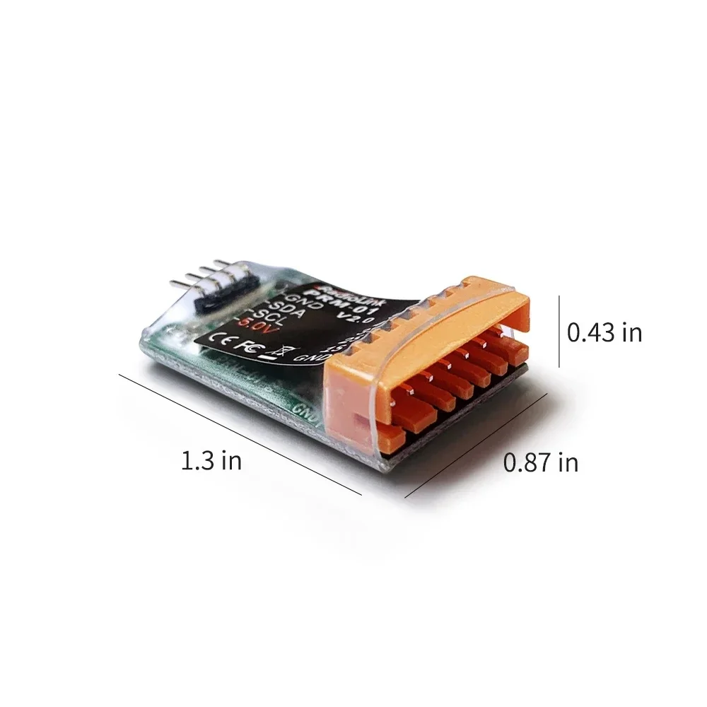 En Stock nuevo Radiolink PRM-01 módulo de telemetría de voltaje de batería de avión pantalla en AT9S AT9S Pro AT10II funciona con R9DS R12DS