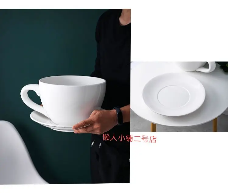 Creative giant teacups, king-size coffee cups, extra-large capacity cups, instant noodle bowls, breakfast cups,