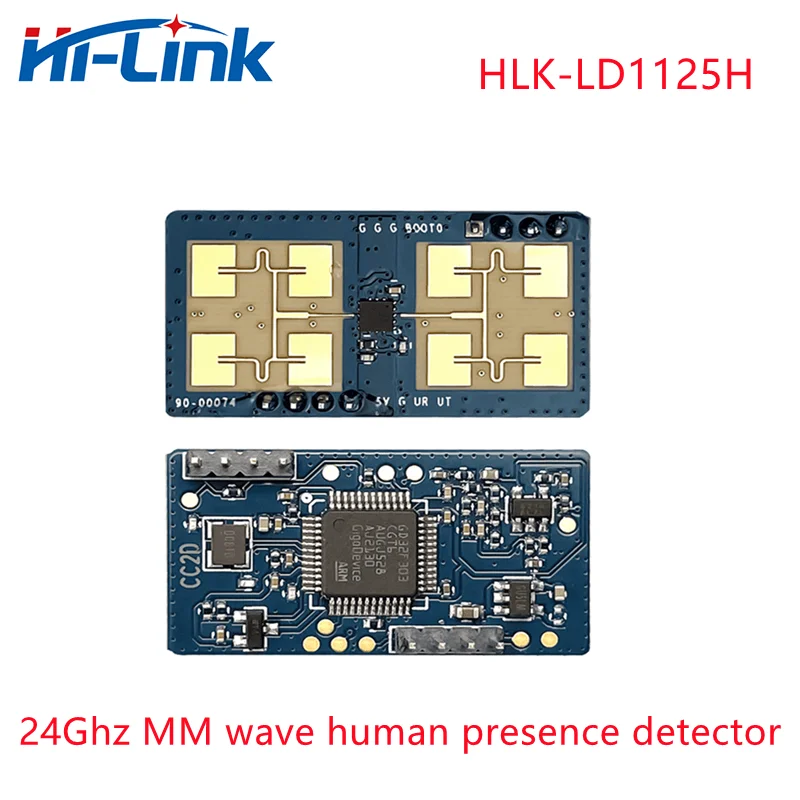 

1pcs HLK-LD1125H 24Ghz MM wave human presence detection radar sensor module breathing induction ranging detector