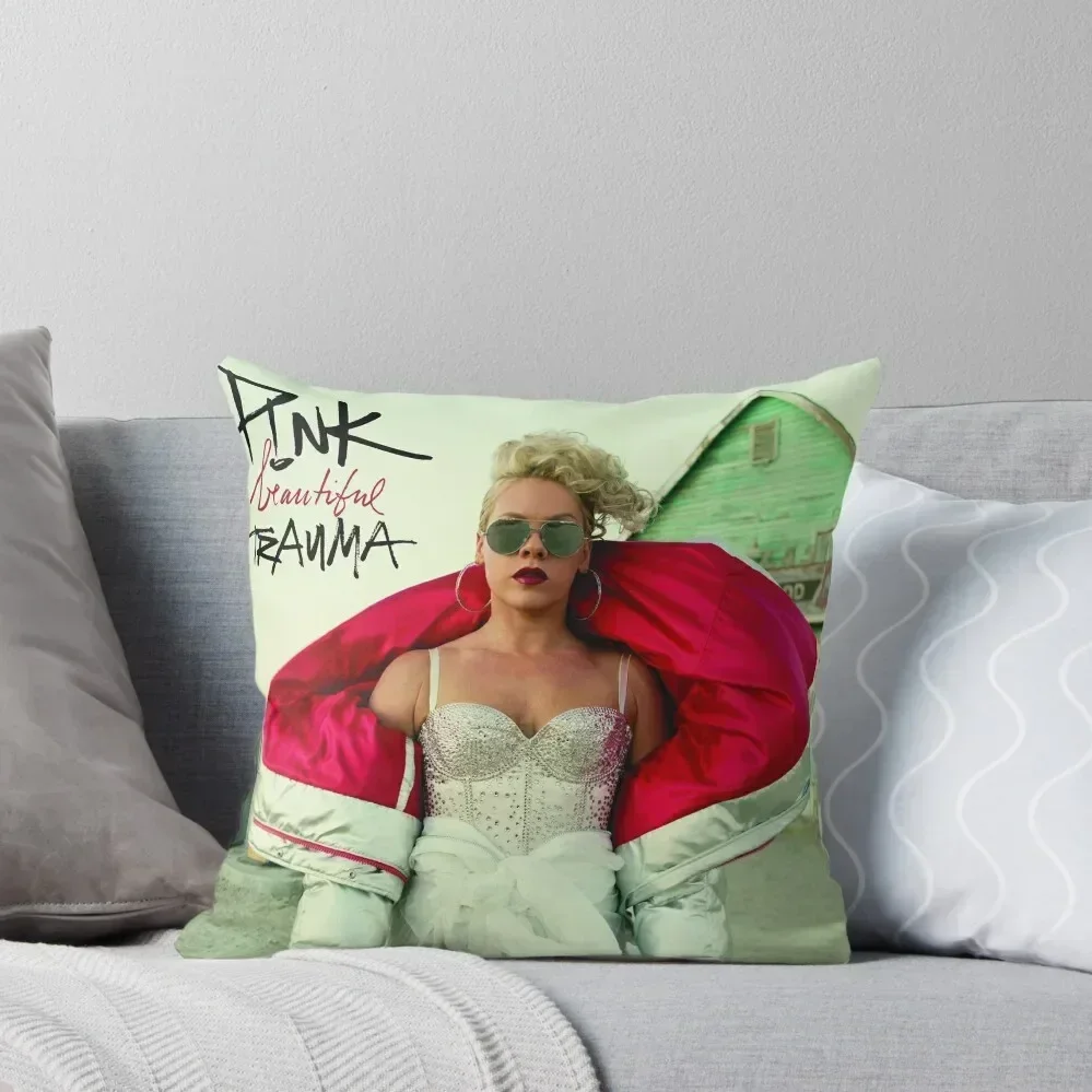 Beautiful Trauma Pink World Tour 2019 Throw Pillow Pillowcases Bed Cushions Christmas Covers For Cushions pillow