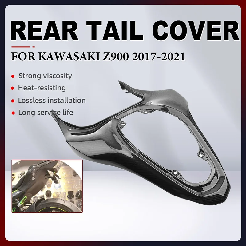 

Motorcycle Rear Tailstock Cover Fairing For Kawasaki Z900 Z 900 2017-2023 ABS Carbon Paint Rear Seat Cover side Panel