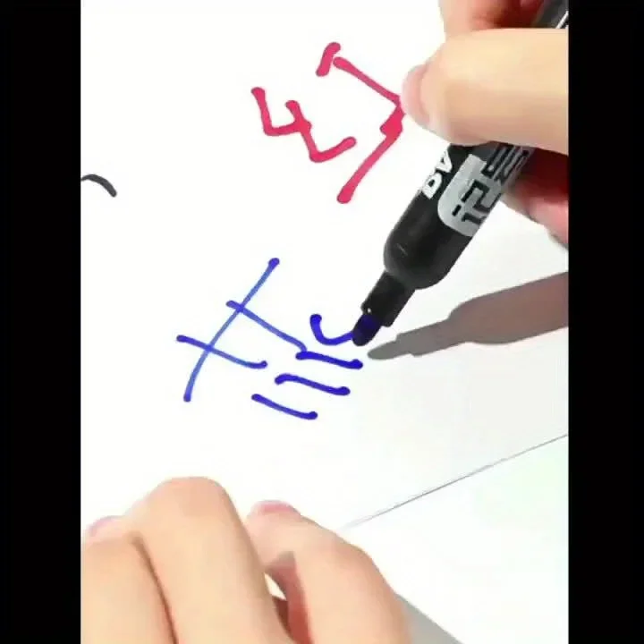 100pcs Permanent Marker Set, Oil-Based Quick-Dry Waterproof Ink for Writing on Paper, Plastic,Metal, Glass-Office&Craft Supplies