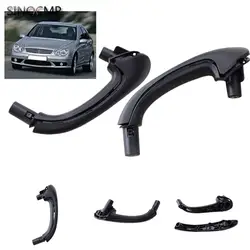 1Pair Left+Right Front Interior Door Handles Black 2038101551 2038101651 For Mercedes Benz W203 C-Class C230 C240 C280 C320 C350