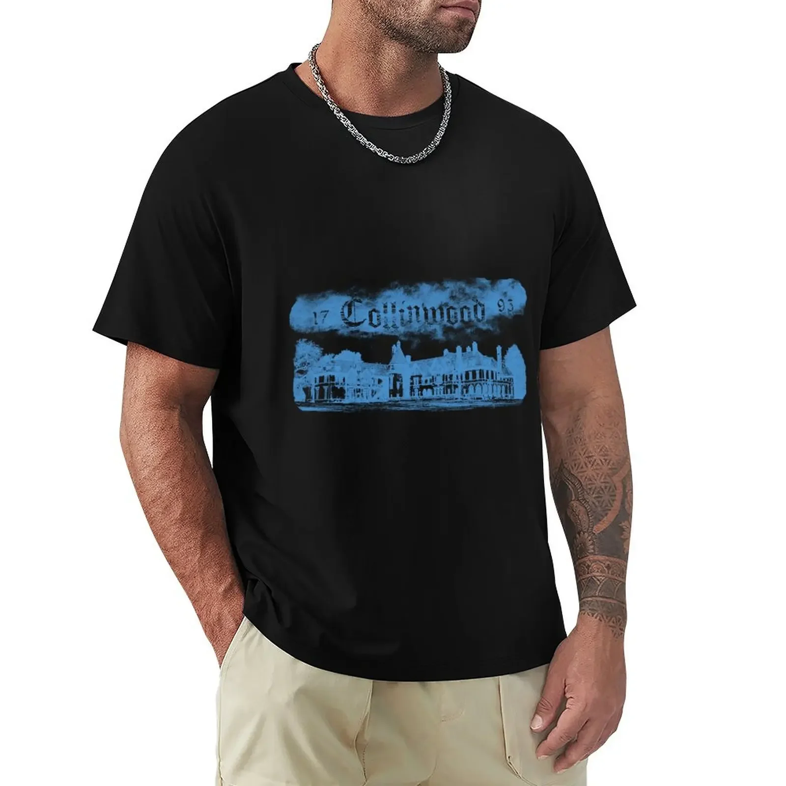 Collinwood Mansion from Dark Shadows T-Shirt street wear vintage tops designer shirts slim fit t shirts for men