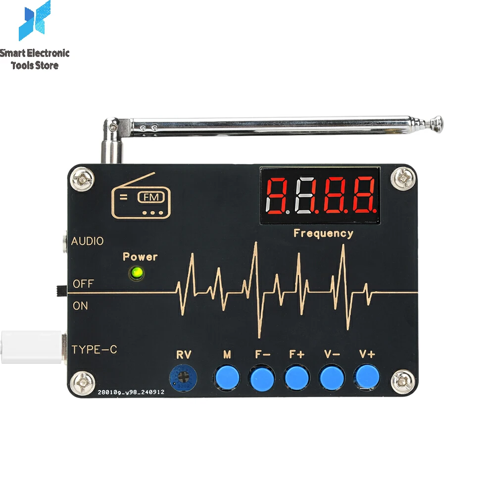 

DC 5 В RDA5807M FM-радио 87-180 МГц DIY электронный комплект с цифровым ламповым дисплеем электроника проекты комплект для практики пайки