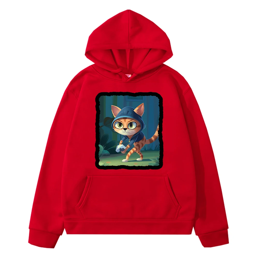 

Super Kitties Hoodies Autumn Fleece sweatshirt Anime hoodie y2k sudadera kids clothes girls boys Casual Jacket Children clothing