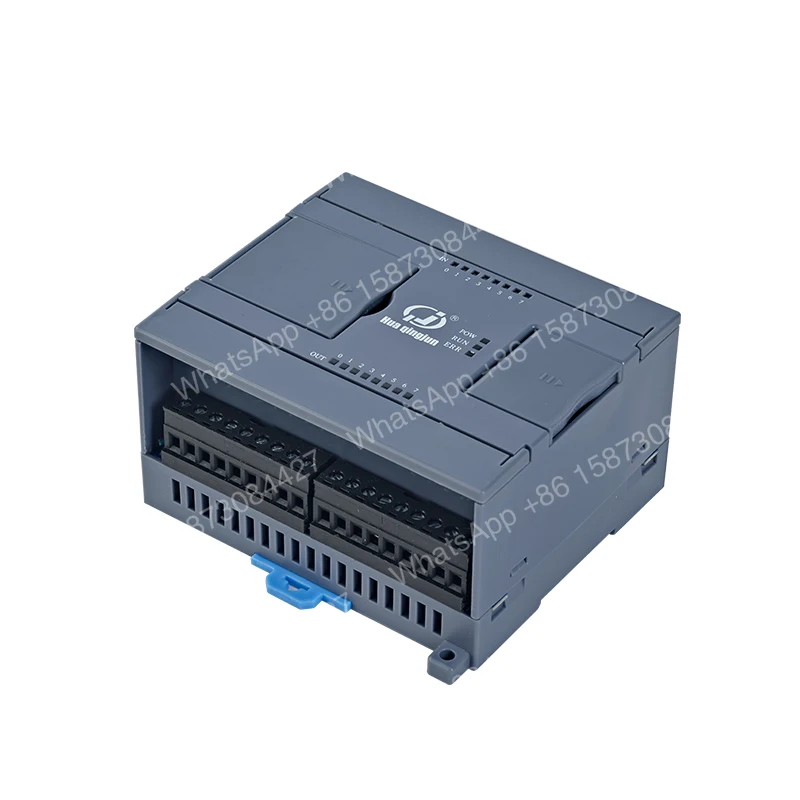 Controlador Lógico Programable (PLC) Huaqingjun 8DI 8DO con Salida de Transistor, LAN RS485, 8 Salidas de Pulso, Diagrama de Láser, para Servomotores