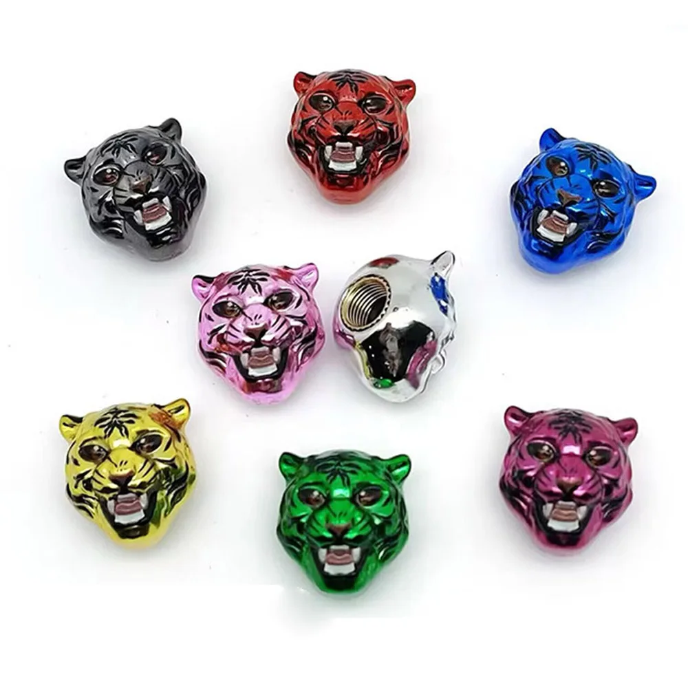 

4Pcs Tiger Style Tire Valve Stem Caps 3D Animal Car Accessories Decor Tire Air Caps for Car,SUV,Bike,Motorcycle,Bicycle
