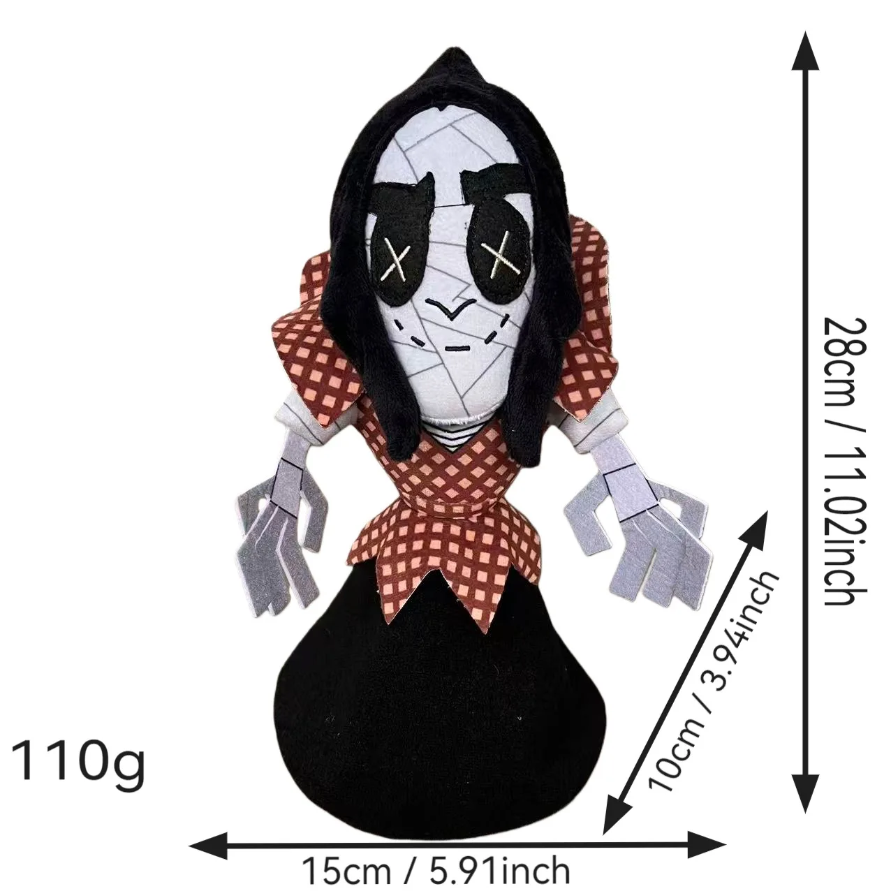 28cm Coraline Plush Stuff Cartoon Figure Kawaii Doll Soft Pillow Ugly Kids Cute Collectible Dolls Decoration Toys Birthday Gifts image 3